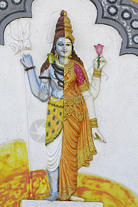 人的描绘素材阿尔达纳里内茨瓦文化历史艺术婆神部分上帝寺庙装饰故事传统背景