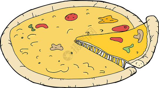 披萨剪贴画披萨的切片背景