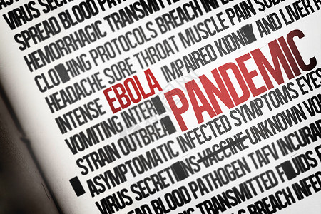 数字生成的ebola 单词群集致命症状绘图计算机呕吐疼痛感染流行语疾病头痛背景图片