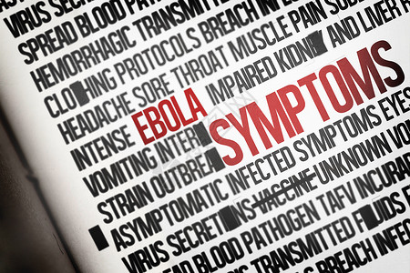 埃博拉病毒数字生成的ebola 单词群集头痛绘图计算机呕吐流行语疾病感染致命症状疼痛背景