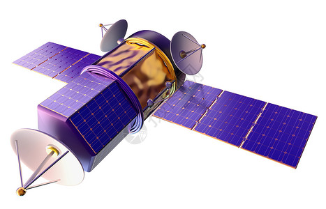 飞船图标3D地球人造卫星模型3D导航地球技术数据互联网发射望远镜网络飞船车站背景