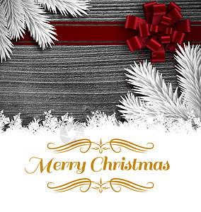 圣诞节丝带边框边框复合图像计算机问候语庆典框架叶子贺卡红色展示礼物边界背景