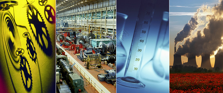 行业化学品阴影重工业齿轮科学生产力量化学玻璃量筒背景图片