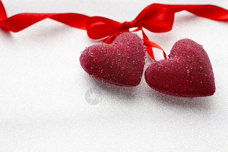 心脏红色问候语浪漫庆典卡片背景图片