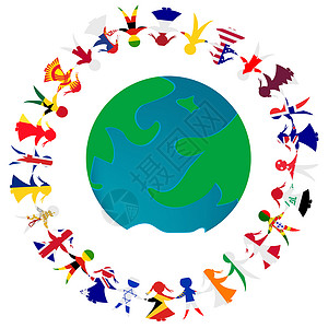 世界跆拳道联盟与地球地球和手握人手模式的地震概念背景
