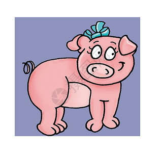 猪的吉祥物背景图片