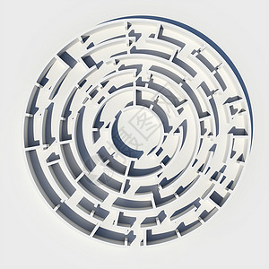 3D 模型圆环迷宫的顶部视图背景图片