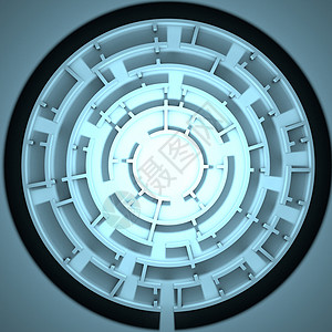 圆圆迷宫的顶部视图背景图片