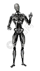 Cyborg 电子计算机技术科幻男性小说男人白色机器人电子人机器科学背景图片
