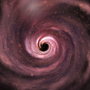 外太空的黑洞数字3D空间场景说明气氛漩涡天文学小行星星系外星人插图旋转科学涡流背景