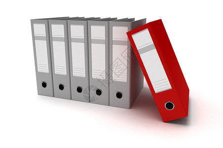 红色目录红色环文件夹组织灰色报告档案白色公司贮存目录商业背景