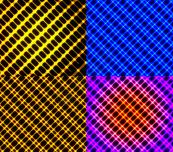 一套Styl化的抽象背景发光线程式化艺术技术网络黑色背景图片