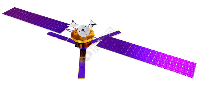 信号格3D地球人造卫星模型3D互联网全球系统信号广播地球数据蓝色盘子技术背景