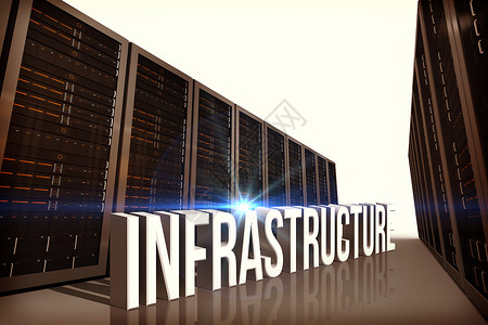基础设施的复合图象大厅计算机硬件数据技术网络数据中心服务器贮存绘图背景图片