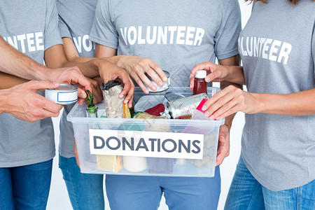 分享物品素材志愿人员朋友将捐赠物品分离开来志愿者福利消化道产品盒子团队服务团结道德机构背景