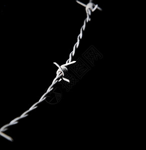 Barbed 电线特写背景图片