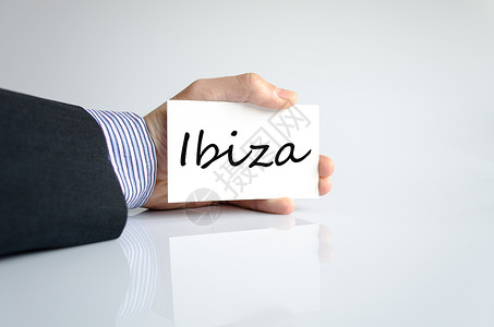 国外艾森素材Ibiza 文本概念海洋假期乐趣闲暇海岸热带风景旅行酒店派对背景