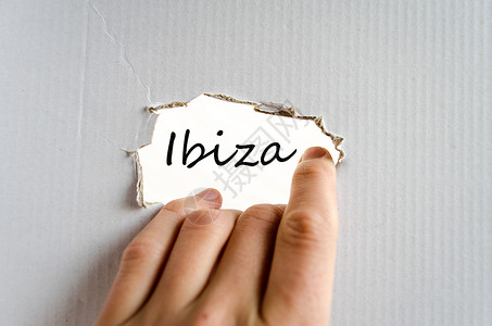 国外艾森素材Ibiza 文本概念海岸公园旅游闲暇天堂国家风景乐趣朋友们巡航背景