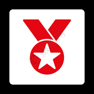 红色正方形印章奖章按盘覆盖彩色集的奖章图标标签按钮丝带正方形报酬贴纸海豹质量徽章速度背景