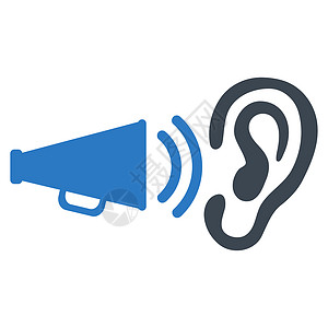 耳朵信息图矢量广告图标音乐品牌扩音器耳朵收音机体积嗓音扬声器公告噪音背景