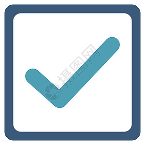 申请图标复选框图标蓝色核实测试清单考试标记投票光栅调查问卷成功背景