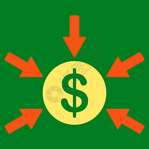 双色箭头商业双色集的收入图标图表利润薪水银行业现金硬币箭头销售量收益信用背景