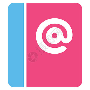 粉色纱布图电子邮件图标地址簿教科书邮件字典教育蓝色字形钱包垃圾邮件出版物背景