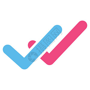 滑雪图素材验证图标表决标记投票字形复选测试协议成功蓝色背景
