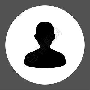 人头像图标用户平面黑白圆环按钮成人身份照片性格背景社会丈夫客户绅士男性背景