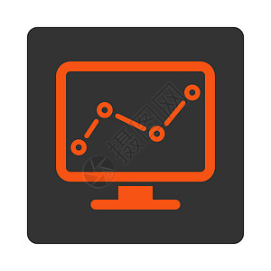 图标监控监测图标报告信息圆形推介会字形监视器按钮图表电视评价背景