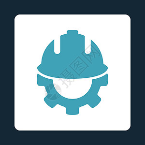 安全帽图标开发图标机器建设者商业头盔正方形字形机械工具按钮安全帽背景