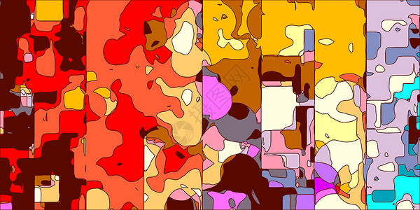 红色橙黄色粉色抽象画背景图背景图片