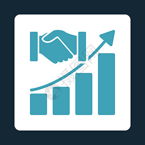 协议图标购置数增长图合同生长字形会议蓝色图表推介会经济金融商业背景