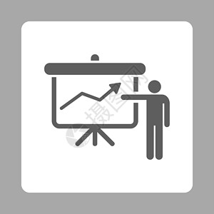 可视化图标项目演示文示图标木板统计屏幕报告数据经理图表介绍演讲字形背景
