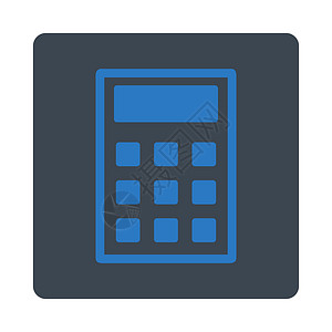 计算计算器图标数字界面数学展示键盘会计电子字形蓝色电脑背景图片