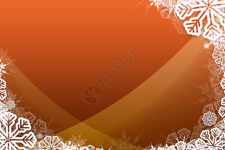 圣诞节的雪片框架假期时候绘图喜庆雪花插图庆典计算机橙子背景图片