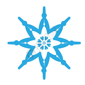 数字化蓝色蓝雪花设计计算机水晶插图雪花绘图背景图片