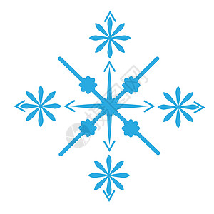 数字化蓝色蓝雪花设计插图水晶计算机雪花绘图背景图片