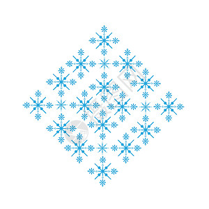 数字化蓝色蓝雪花设计插图绘图水晶计算机雪花背景图片