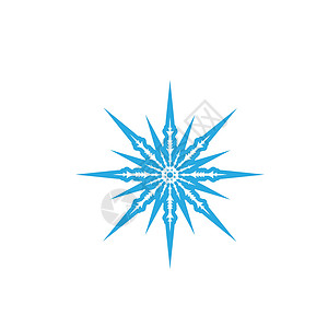 数字化蓝色蓝雪花设计计算机雪花插图水晶绘图背景图片