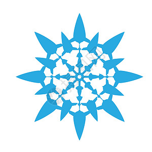 数字化蓝色蓝雪花设计绘图计算机插图水晶雪花背景图片