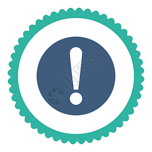 圆环图问题平板钴和青青色圆环邮票图标预防橡皮信号失败青色安全危险攻击警报冒险背景