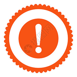 圆环图问题平平橙色圆环邮票图标警报字形风险攻击安全预防证书警告冒险帮助背景