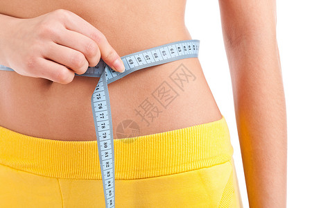 妇女计量女孩数字维生素女士磁带腰围皮肤测量健身房身体背景图片
