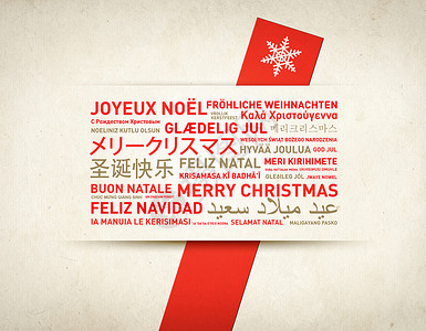 圣诞快乐海报来自世界的圣诞快乐复古卡背景