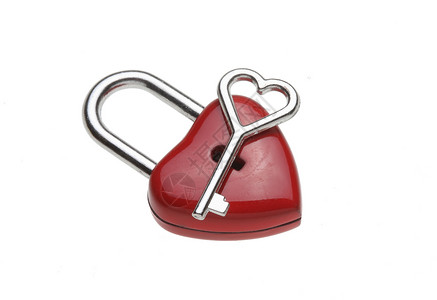 微小的事物微小的心形锁 挂锁 作为爱心锁 带钥匙和心形手柄产品信物爱情锁定照片图片主题装置符号画报背景