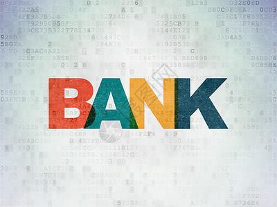 绘画银行素材银行业务概念 数字文件银行的数码文件背景背景