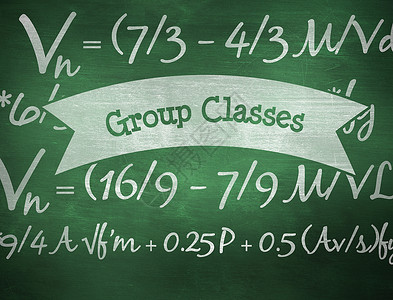 针对绿色黑板的组类班级流行语数学团体物理学习功能方程理论两个字背景图片