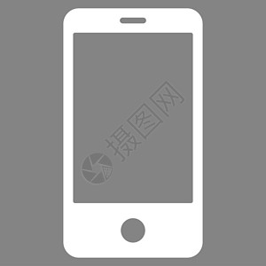 白色电话图标智能手机平面白颜色图标细胞灰色触摸屏药片工具电脑电讯软垫反应电话背景