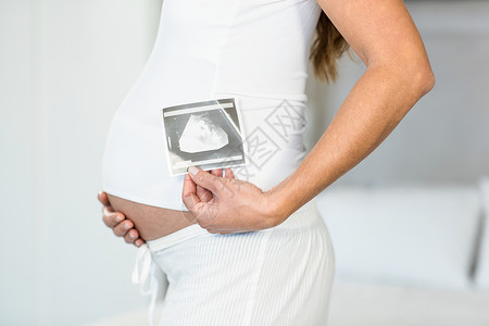 大事专用图带有声波图的孕妇中产部背景